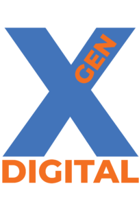 Gen X Digital Blue X Logo